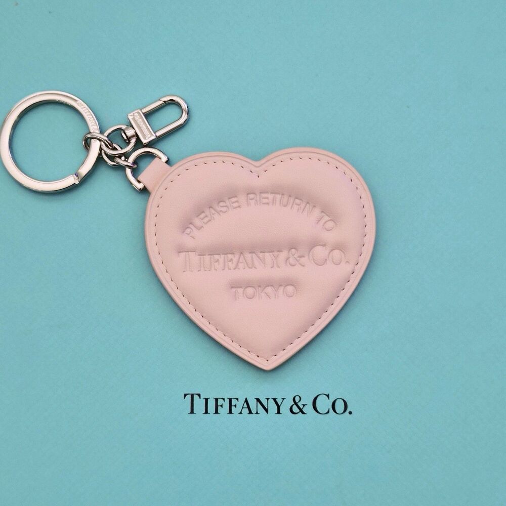 RARE Tiffany & Co. Padded Bag Charm in Tiffany Baby Pink Italy Leather